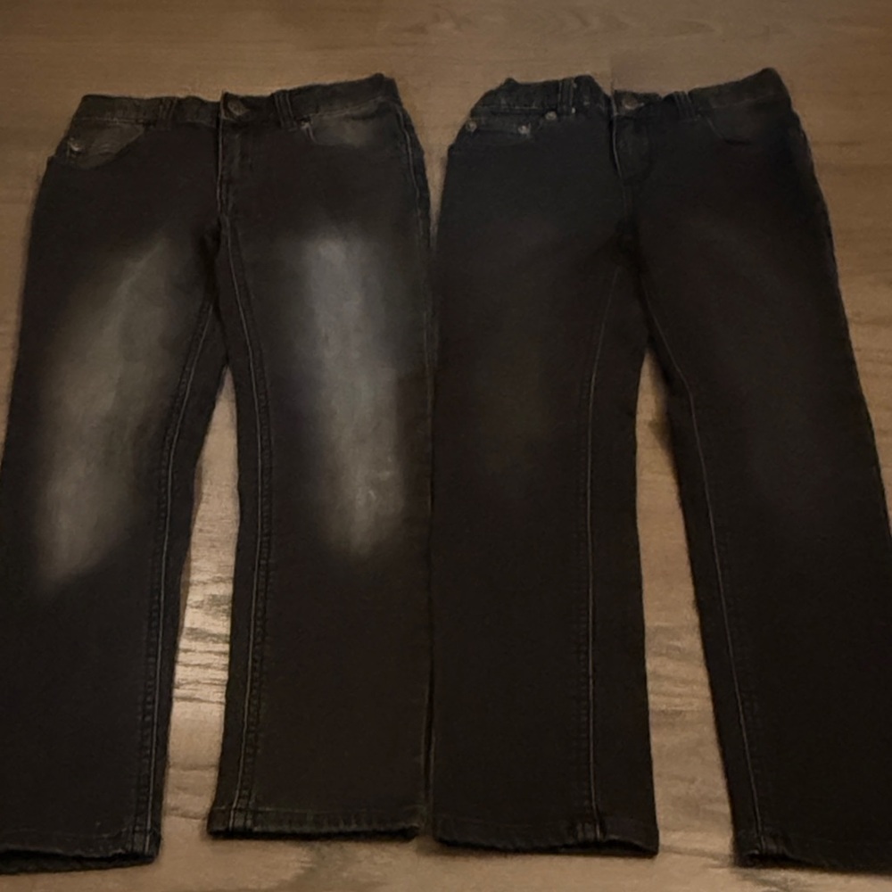 2 pairs black jeans
